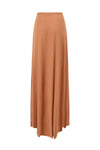 SWAYING/KNIT seamless round hem long skirt SW24SS3B23 clay color PS82